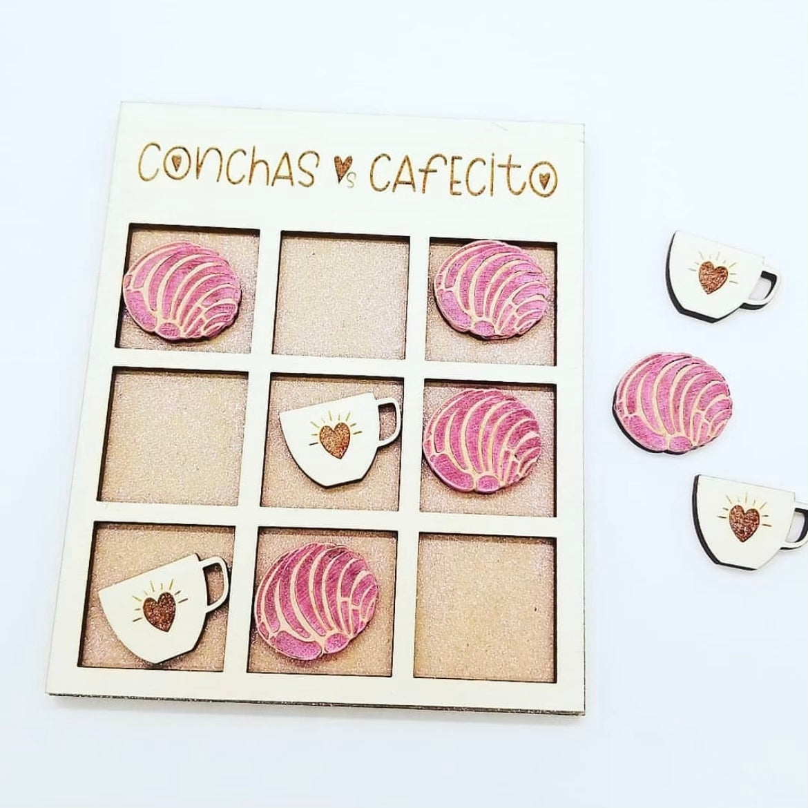 Tic Tac Toe Conchas y Cafecito Edition