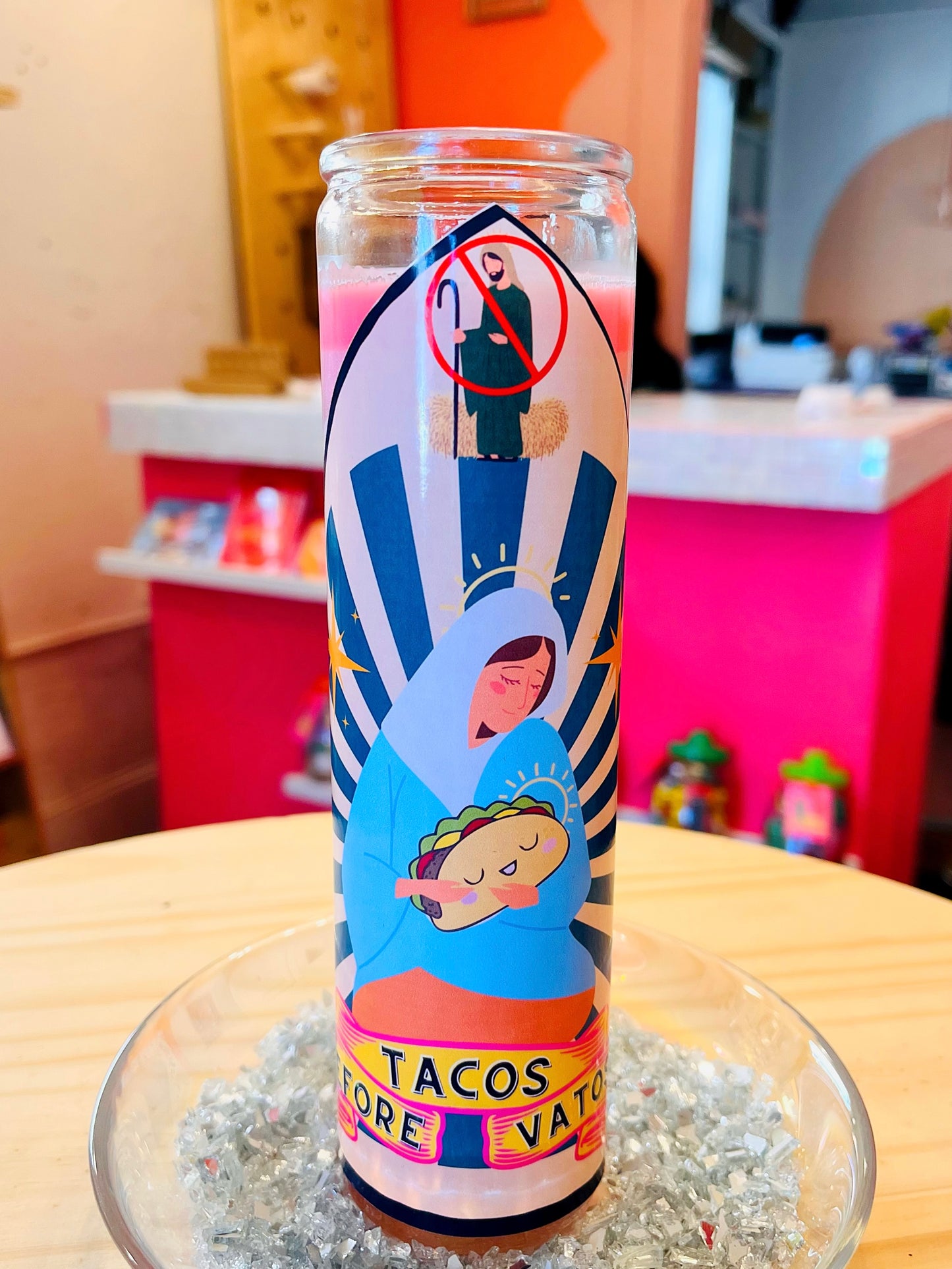 Tacos Before Vatos Veladora