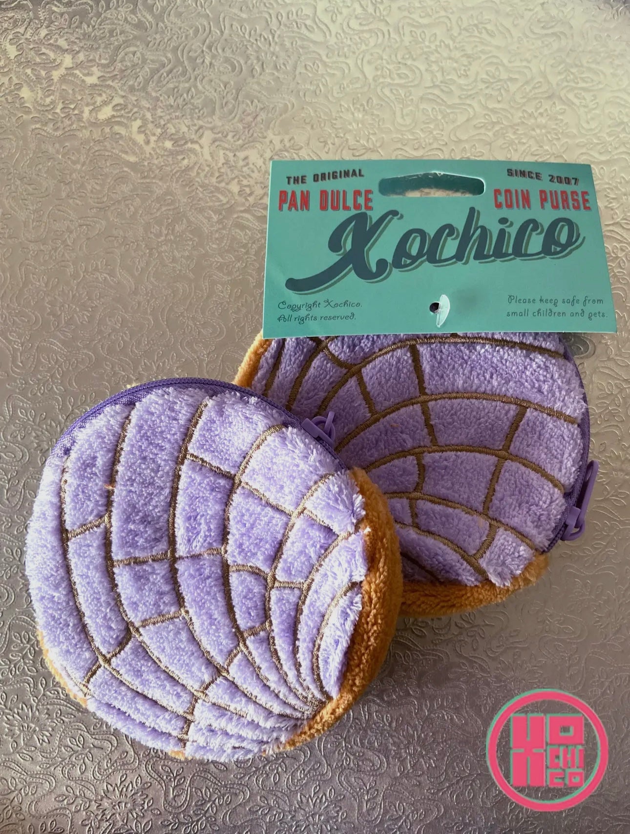 Xochico Pan Dulce Concha Plush Coin Purse
