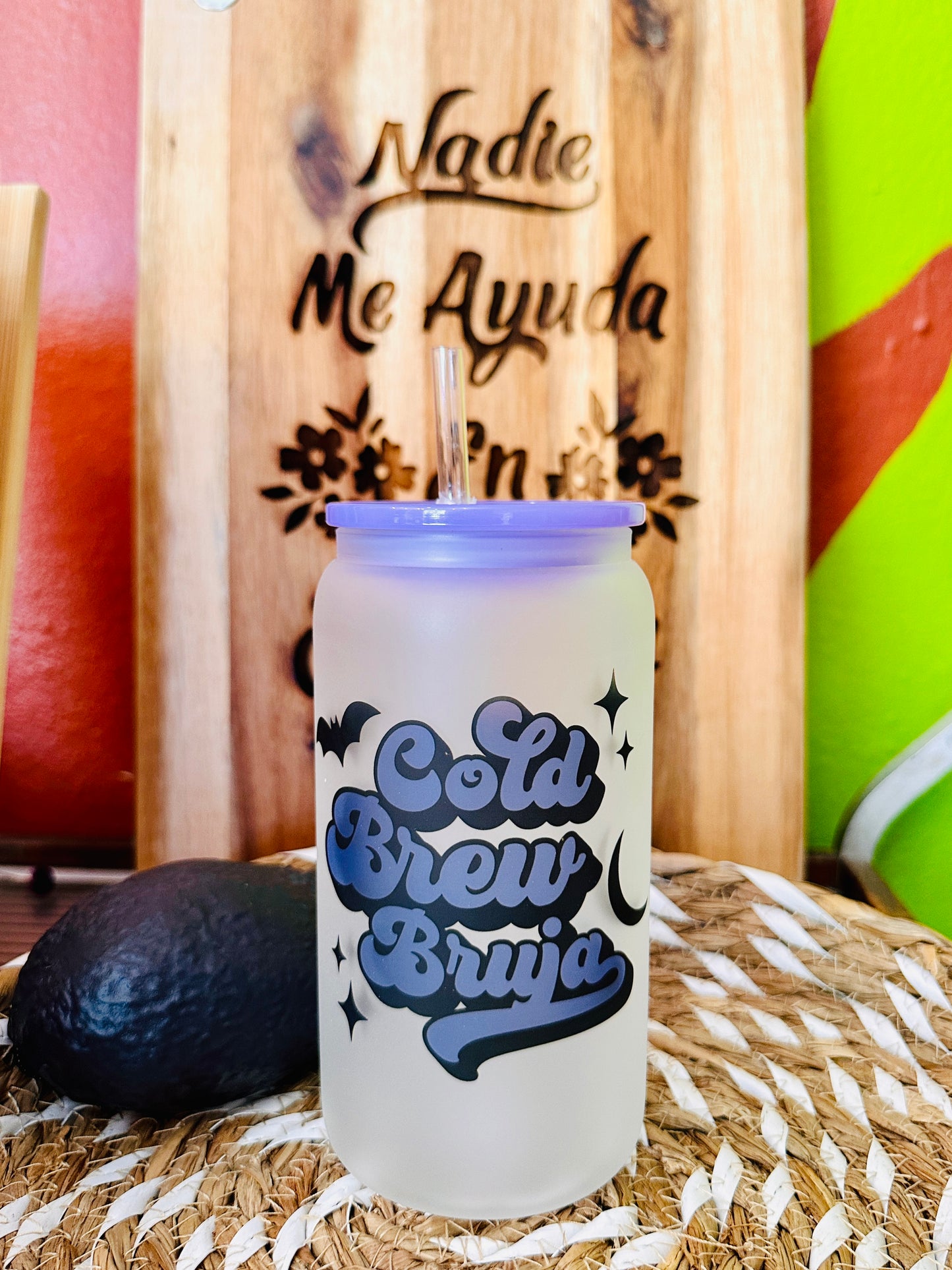 Cold Brew Bruja Glass Tumbler