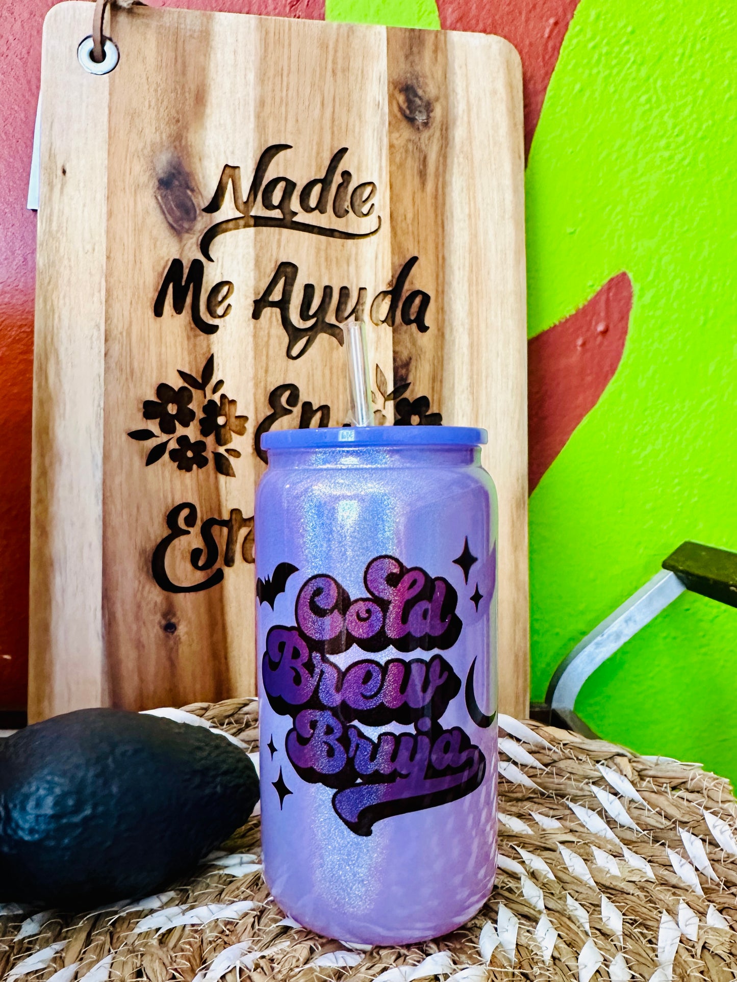 Cold Brew Bruja Glass Tumbler