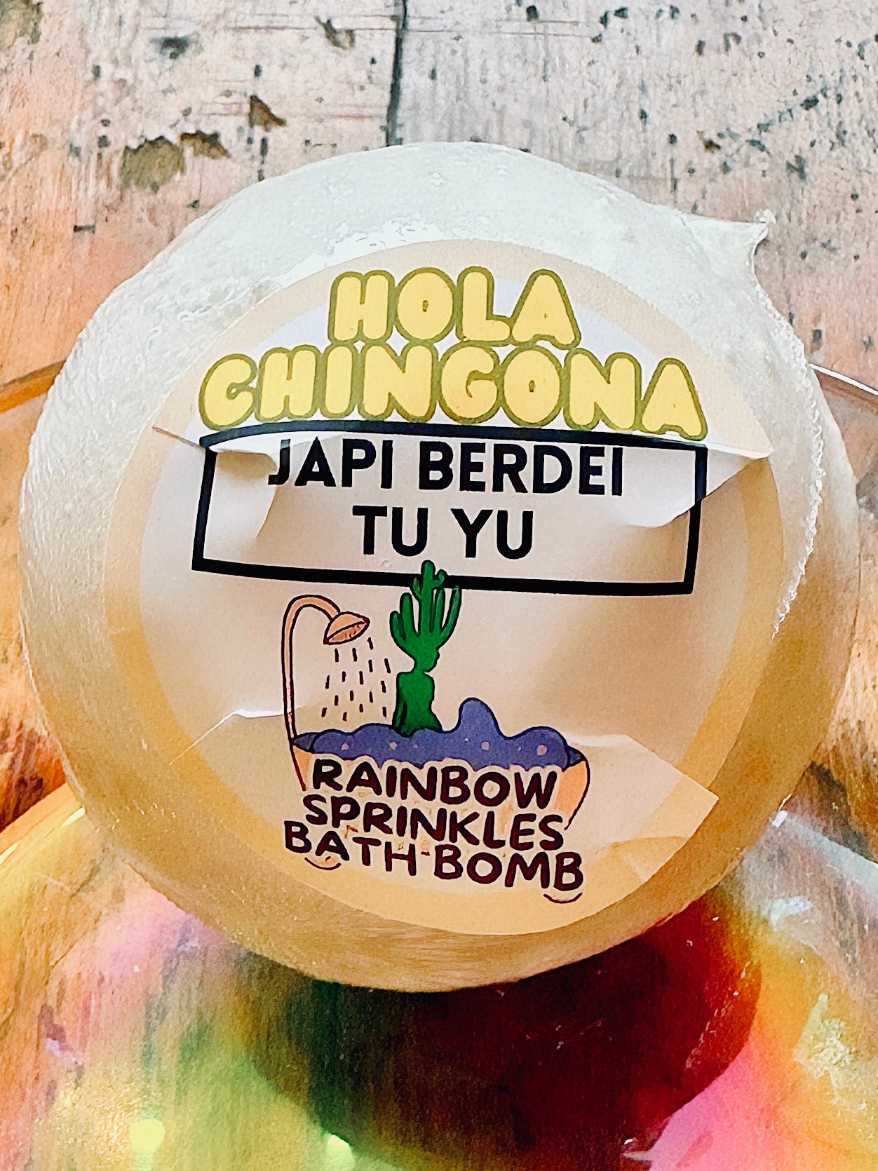 Japi Berdei Tu Yu Rainbow Sprinkles Bath Bomb