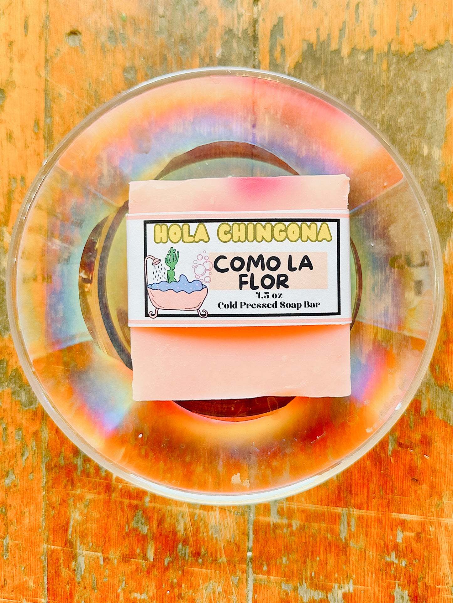 Como La Flor Coal Pressed Soap Bar