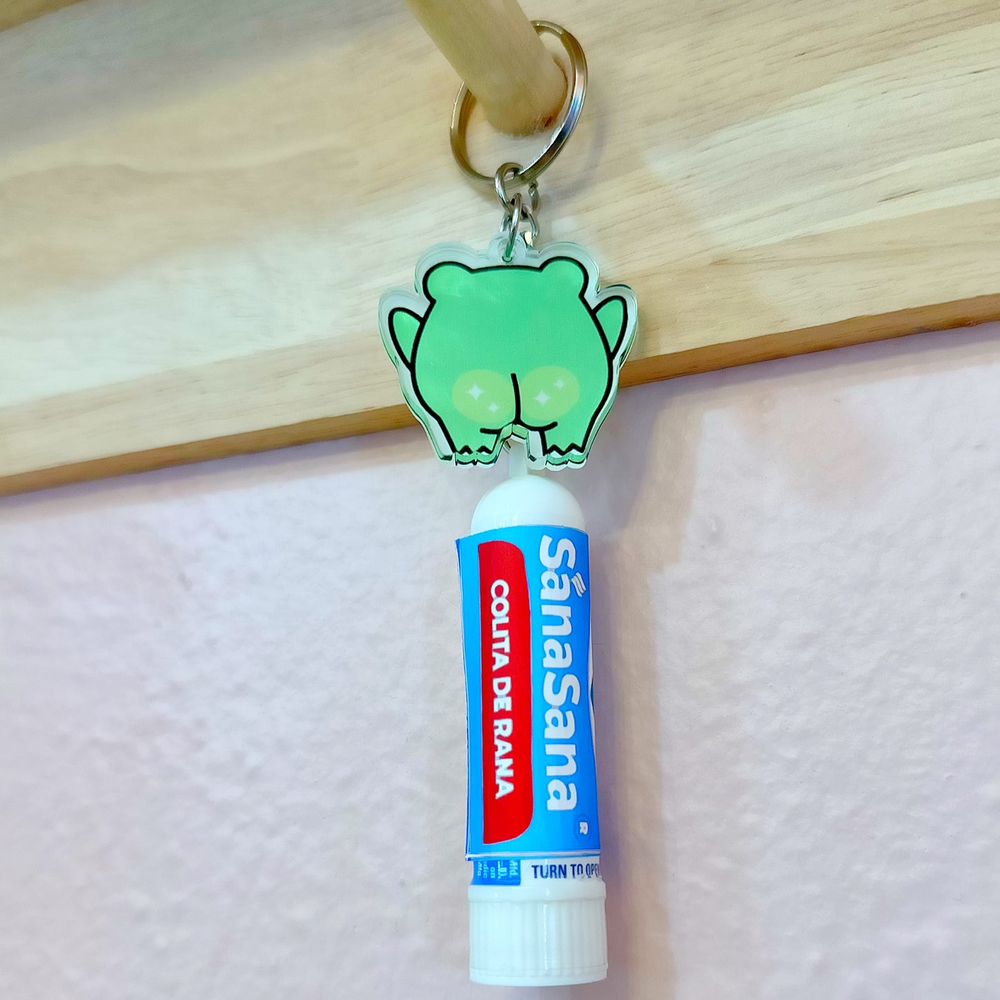 Hola Chingona Sana Sana Colita De Rana Vicks Keychain