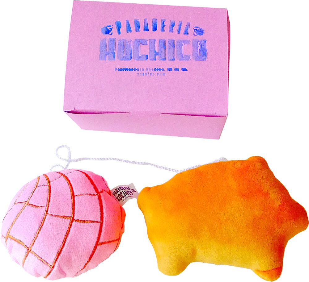 Xochico Pan Dulce Concha "Fuzzies" Car Mirror Hangers