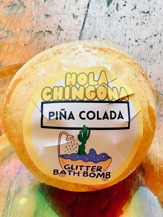 Piña Colada Glitter Bath Bomb