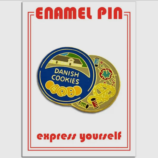 Danish Cookies (Sewing Kit) Enamel Pin