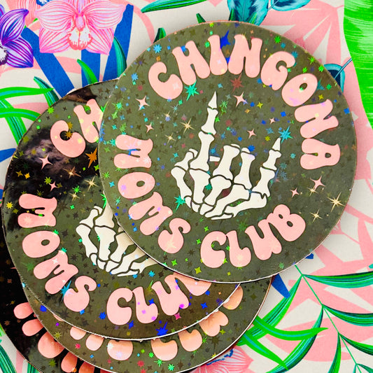 Chingona Moms Club Sticker