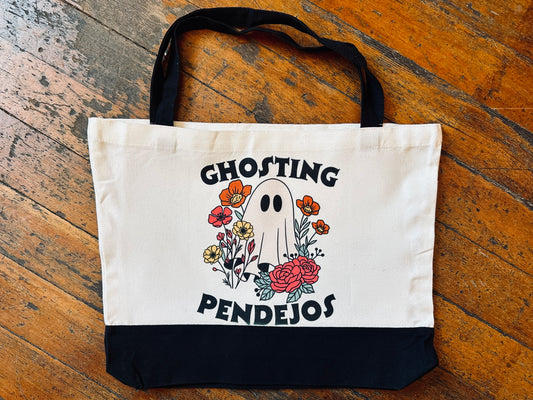 Ghosting Pendejos Canvas Tote Bag