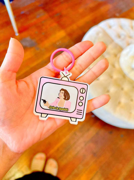 Soraya En La TV Keychain