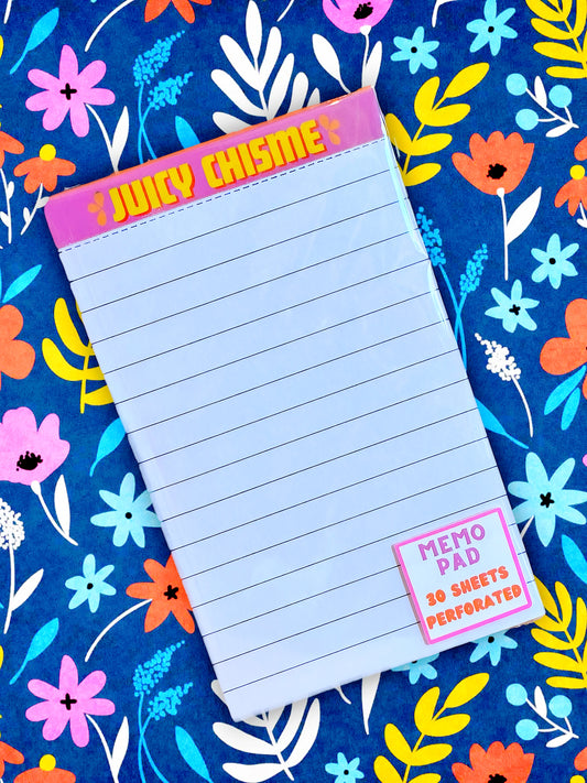 Juicy Chisme Memo Notepad