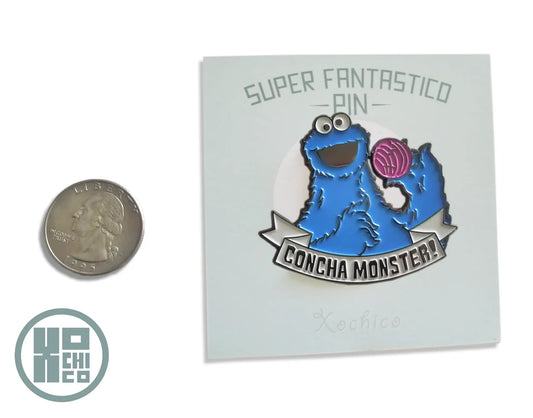 Concha Monster Enamel Lapel Pin